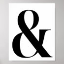 Search for ampersand art posters Black