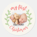 Search for my first christmas stickers Festive