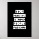 Search for idiotic posters People