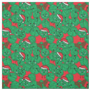 Search for funny christmas fabric Green