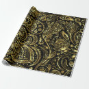 Search for shiny gold wrapping paper Black