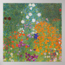 Recherche de gustav klimt posters Jardin fleuri
