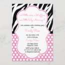 Search for diva birthday invitations Zebra