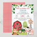 Search for red barn invitations Farm animals