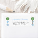 Search for topiary return address labels Elegant