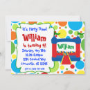 Search for circus 3rd birthday invitations Boy