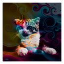 Recherche de chats colorés posters Animal de compagnie