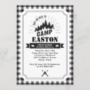Search for wilderness birthday invitations Camp