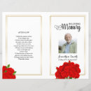 Search for red funeral programs Floral