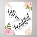 Recherche de la vie est belle posters Aquarelle
