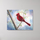 Search for red cardinal bird canvas prints Nature