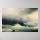 Search for ship in storm posters Aivazovsky