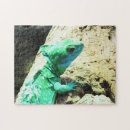 Recherche de reptile puzzles Vert