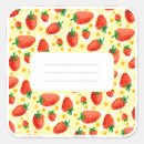 Recherche de fraise autocollants Fruit rouge