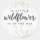 Search for wildflower watercolor stickers Spring baby shower