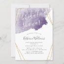 Recherche de purple bridal shower invitations Aquarelle