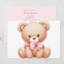 Search for pink teddy bear baby shower invitations Party