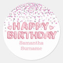Search for white glitter stickers Happy birthday
