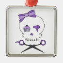 Search for hair stylist ornaments Purple