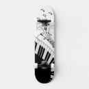 Recherche de piano skateboards Noir et blanc