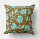 Search for blue and brown floral pillows Girly