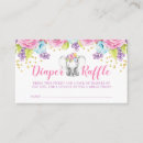 Search for elephant diaper raffle tickets Watercolor