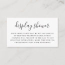 Search for display shower enclosure cards Baby shower insert