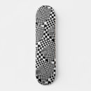 Search for checkerboard skateboards Black and white