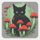 Recherche de yeux rouges autocollants Chat noir