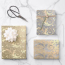 Search for silver and gold wrapping paper Metallic