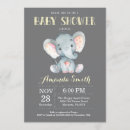 Search for yellow elephant baby shower invitations Cute