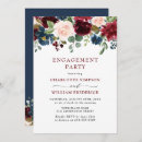 Search for navy blue blush engagement party invitations Watercolor