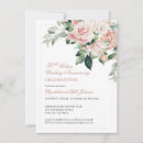 Search for flower 50th anniversary invitations Watercolor