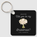Search for fall flower square keychains For her
