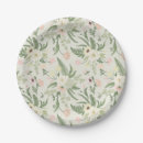 Recherche de mint green paper assiettes Floral