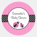 Search for pink ladybugs stickers Polka dots