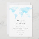 Search for world map wedding invitations Modern