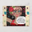 Recherche de humour sarcastique cartes postales Pour elle