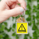 Search for warning sign keychains Yellow