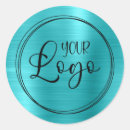 Search for turquoise business stickers Minimalist