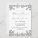 Search for silver rehearsal dinner invitations Classic