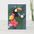 Recherche de toucan vœux cartes Jungle