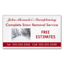 Search for snow removal business cards Service
