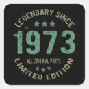 Search for 1973 vintage stickers 50th birthday