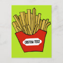 Recherche de frite cartes postales Snack