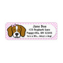 Search for cute beagle return address labels Cartoon
