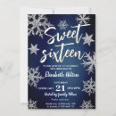 Search for snowflake sweet 16 invitations Princess