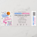 Search for ticket gender reveal invitations Sports