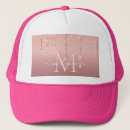 Recherche de monogramme rose casquettes Anniversaire
