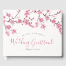 Search for cherry blossom wedding guest books Pink